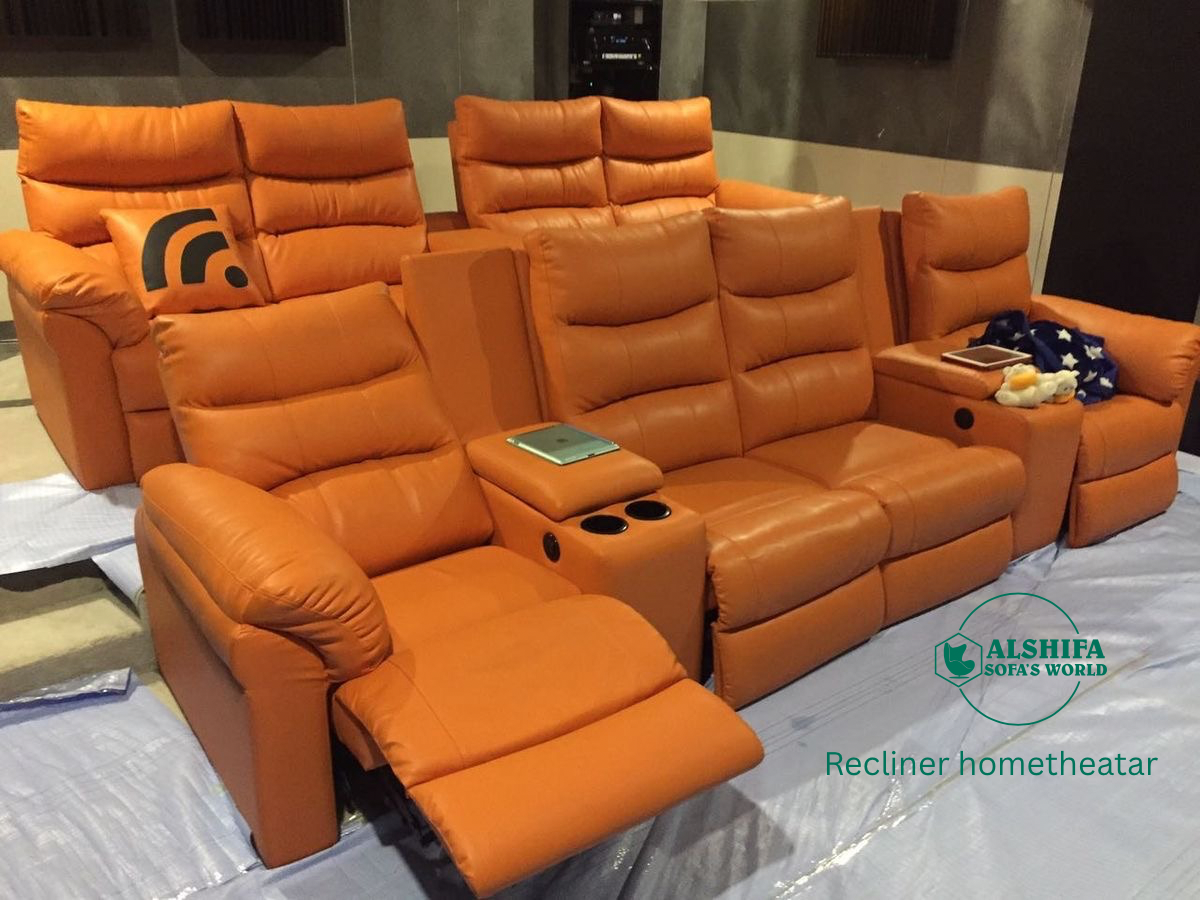 Elegant Sofa with Recliner