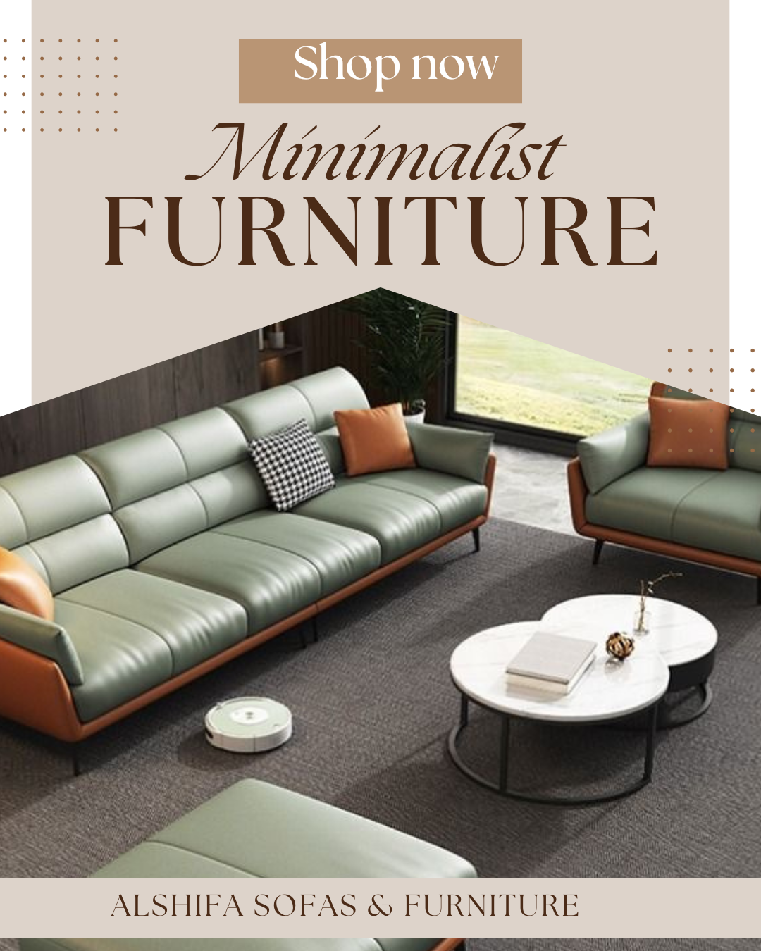 Elegant Sofa with Recliner